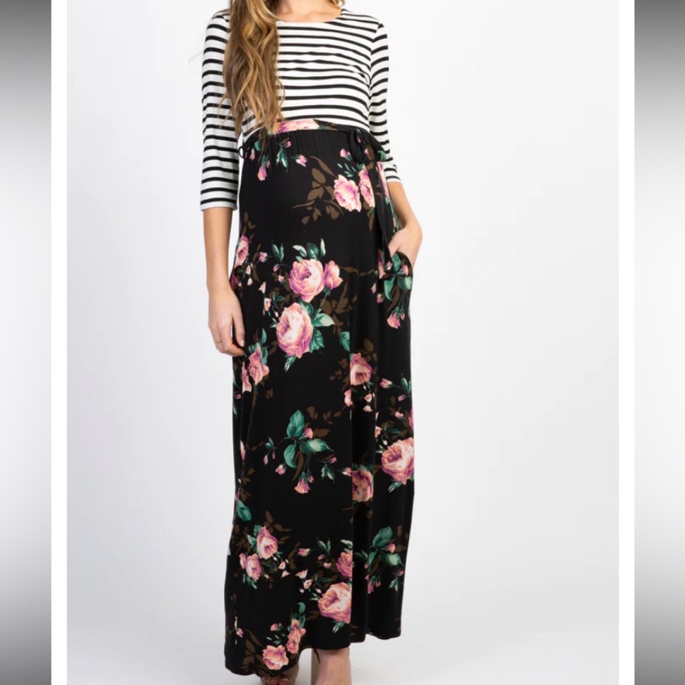 PinkBlush maternity maxi dress